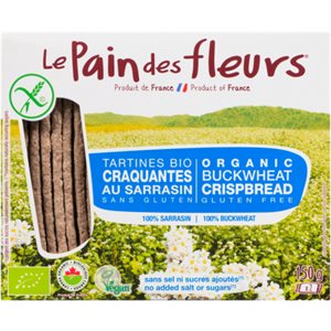 Le Pain des Fleurs Organic Buckwheat Crispbread 150 g 150g e