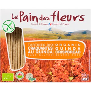 Le Pain des Fleurs Organic Quinoa Crispbread 150 g 150g e