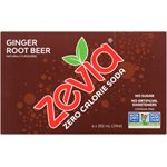 Zevia Soda Zéro Calorie Racinette au Gingembre 6 Canettes 355 ml