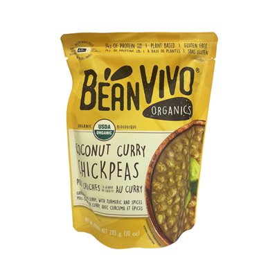 Bean Vivo Pois chiches à la noix de coco et curry biologique 283g