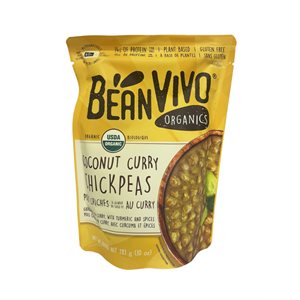 Bean Vivo Pois chiches à la noix de coco et curry biologique 283g