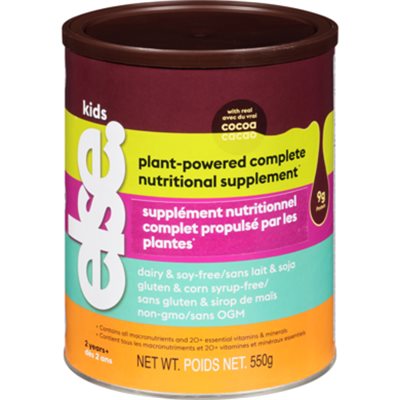 ELSE NUTRITION Supplément Nutritionnel Complet à Base de Plantes Cacao 550 g