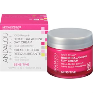 Andalou 1000 roses Biome Crème de Jour Équilibrante 50g