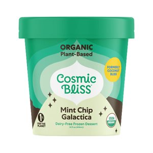 Cosmic Bliss organic vegan ice cream Mint Galactica 473ml