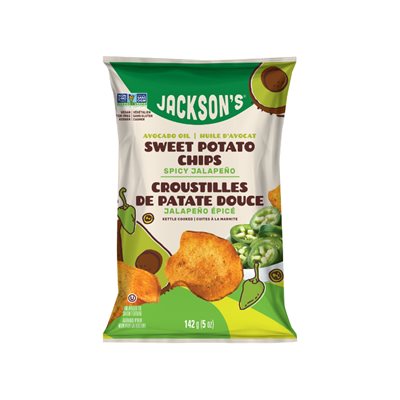 JACKSON'S CROUSTILLES DE PATATES DOUCES JALAPENOS ÉPICÉS 142g