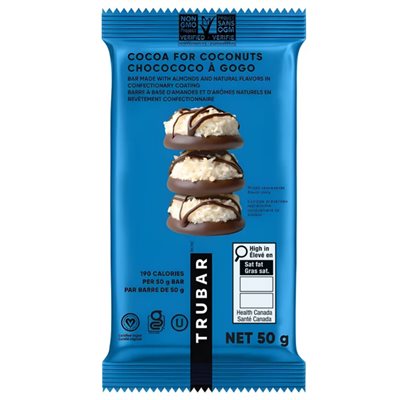 Trubar Plant Based Protein Bar-Cocoa For Coconut 50g