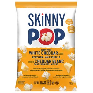 Skinny Pop Popcorn White Cheddar Flavour 125g