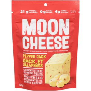 Moon Cheese Collation de Fromage Croquant Jack et Jalapenos 57 g