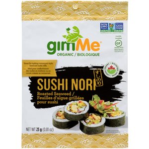 gimMe Organic Roasted Seaweed Sushi Nori 23 g 23g