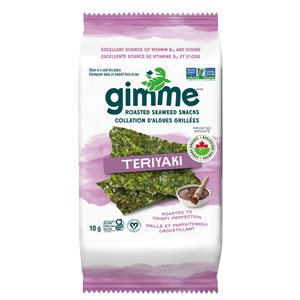 Gimme Organic Teriyaki Roasted Seaweed Snacks 10 g 