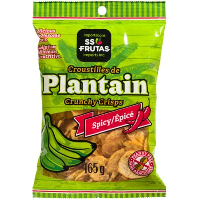 Importations SS Frutas Inc. Croustilles de Plantain épicé 165 g