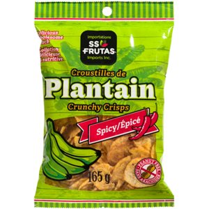 Importations SS Frutas Inc. Croustilles de Plantain épicé 165 g