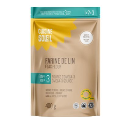 Cuisine Soleil Farine de Lin Biologique 400g