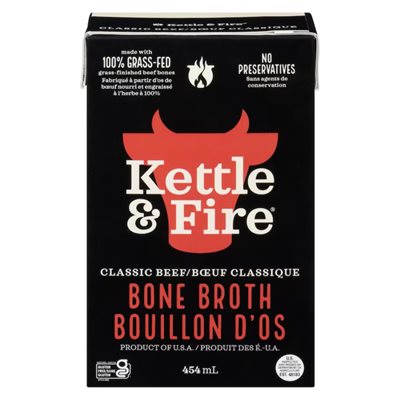 Kettle & Fire Classic Grass-Fed Beef Bone Broth 454Ml