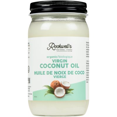 Rockwell's Huile de Noix de Coco Vierge Biologique 