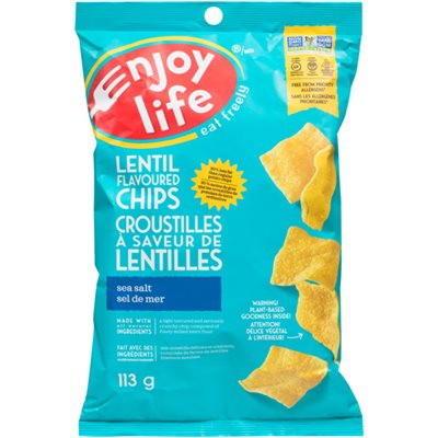 Enjoy Life Croustilles à Saveur de Lentilles Sel de Mer 113 g