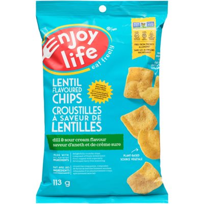 Enjoy Life Lentil Flavoured Chips Dill & Sour Cream Flavour 113 g 113g