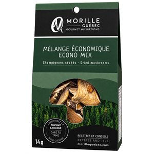 Morille Québec Mélange Économique-Champignons Séchés 14G