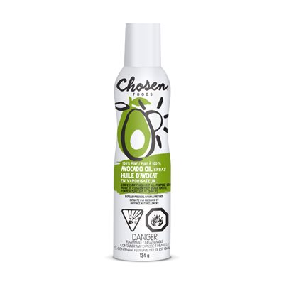 Chosen Foods Huile d'avocat pure en aérosol 134g Chosen Foods Huile d'avocat pure en aérosol 134g
