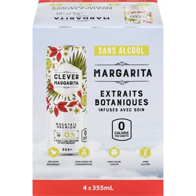 Clever Mocktail Margarita Zero Sucre Paquet De 4 Clever Mocktail Margarita Zero Sucre Paquet De 4