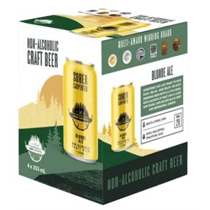 Sober Carpenter Blonde non alcoholic beer 4pk 4x355ml