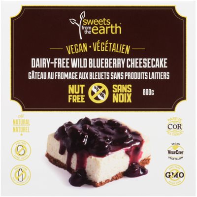 Sweets from the Earth Dairy-Free Wild Blueberry Cheesecake 800 g 800g