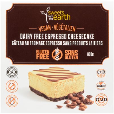 Sweets from the Earth Dairy Free Espresso Cheesecake 800 g 800g