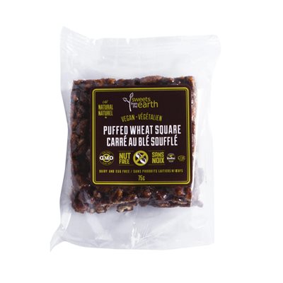 Sweets From The Earth Puffed Wheat Squares 75G