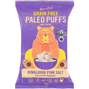 LesserEvil Paleo Puffs Sel Rose de l'Himalaya Sans Grain 140 g