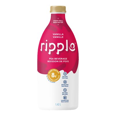 Ripple Nutritious Pea Beverage Vanilla 1.42 L 1.42 L