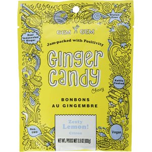 Gem Gem Bonbons Naturel Au Gingembre Citron