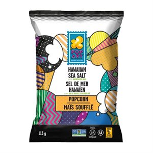 Pop Art Popcorn Hawaiian Sea Salt with Avocado Oil 142 g
