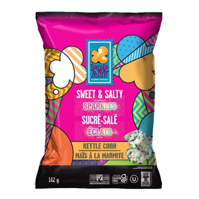 Pop Art Popcorn Sweet and Salty with Sparkles 142 g