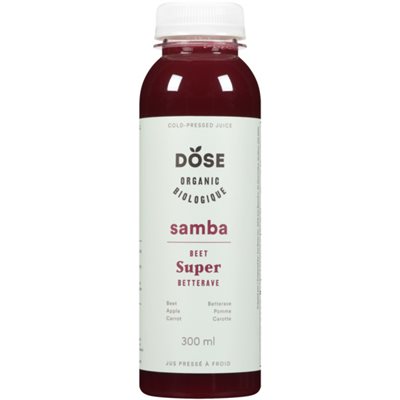 Dose Jus Pressé à Froid Samba Biologique 300 ml