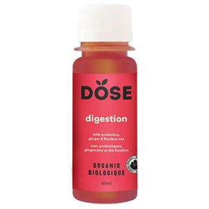 Dose Digestion aux probiotiques, thé au gingembre et au rooibos 60ml