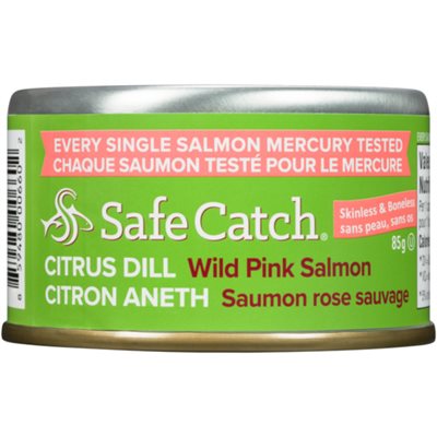 Safe Catch Wild Pink Salmon Citrus Dill 85 g 85g