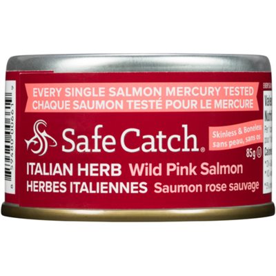 Safe Catch Saumon Rose Sauvage Herbes Italiennes 85 g