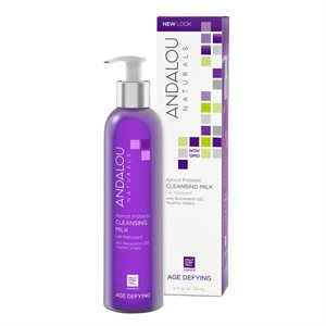 Andalou Naturals Lait nettoyant probiotique anti-âge à l'abricot