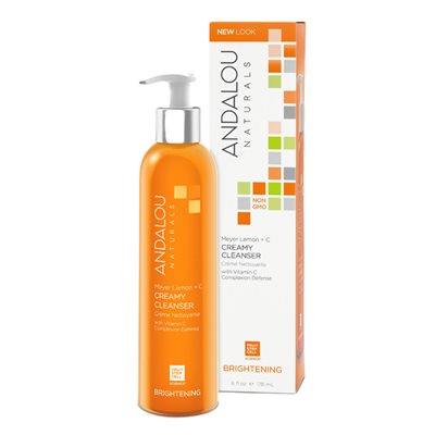 Andalou Naturals Nettoyant crémeux éclaircissant Meyer au citron