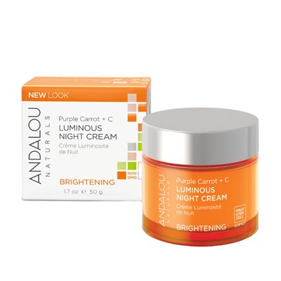 Andalou Naturals Créme de Nuit éclaircissante Violet Carotte + C