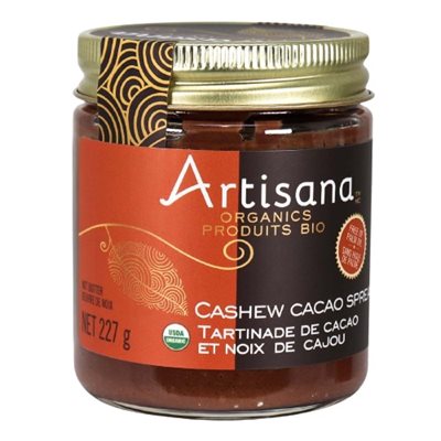 Artisana Tartinade de cacao et de cajou biologique