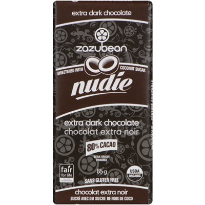 Zazubean Nudie Chocolate Extra Dark 85 g 