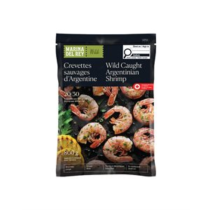Marina Del Rey Raw Wild Caught Argentinian Shrimp 20 / 30 800G