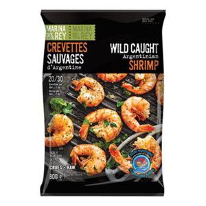 Marina Del Rey Raw Wild Caught Argentinian Shrimp 20 / 30 800G