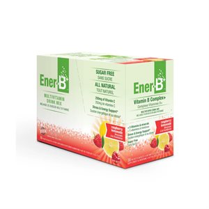 Ener B+ Vitamin B Multivitamin Drink Mix Raspberry Lemonade 30 Sachets