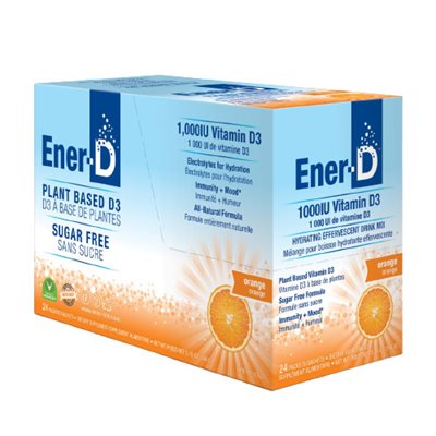 Ener-D Hydrating effervescent drink mix Orange 24 sachets