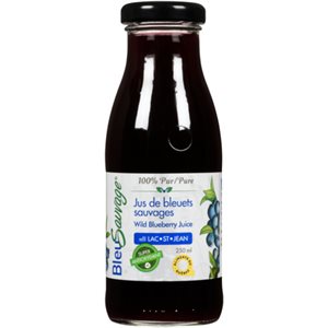 Bleu Sauvage Jus de Bleuets Sauvages 250 ml