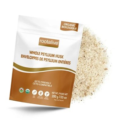 Rootalive Enveloppes Psyllium En Poudre Entiere Bio 200g