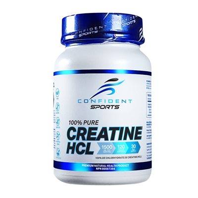 CONFIDENT SPORTS CREATINE 100% PURE HCL 120 CAPS