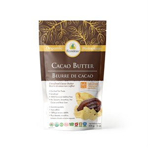 Ecoideas Beurre De Cacao Bio Fermenté 454G